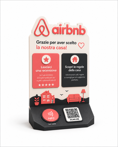 GuestHub NFC  |  Tutto ciò che serve ai tuoi ospiti, in un unico posto.