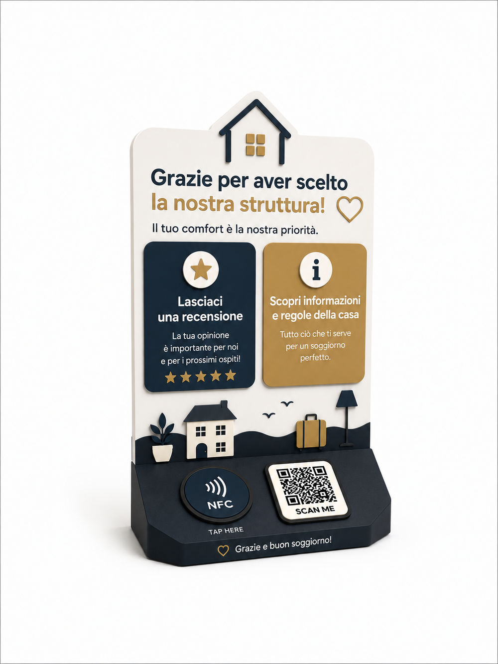 GuestHub NFC  |  Tutto ciò che serve ai tuoi ospiti, in un unico posto.